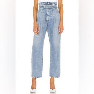 NWT AGOLDE Reworked 90’s cinched HR Straight Jeans Size 32 REVOLVE